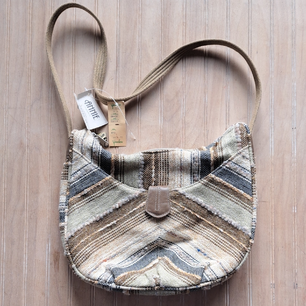 NWT Annie of California Vintage Woven Tapestry Shoulder Bag Boho Southwestern - Picture 1 of 14